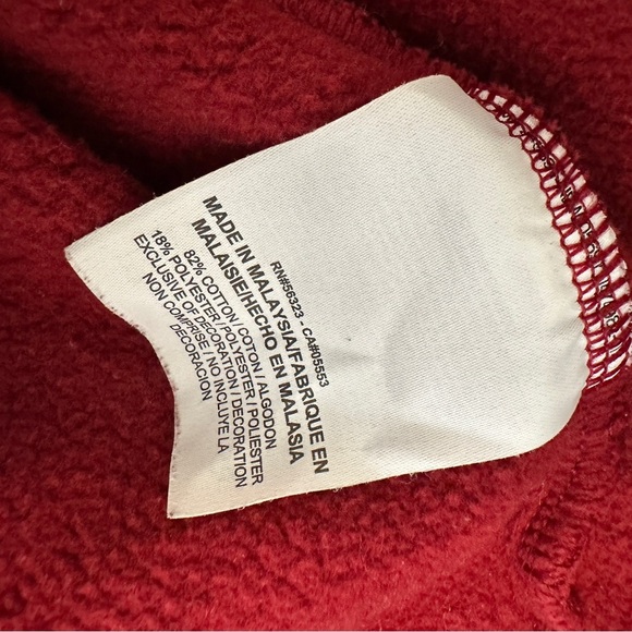 Nike Archive Half Zip Pullover Sweatshirt In Burgundy | Size Small - Picture 11 of 13